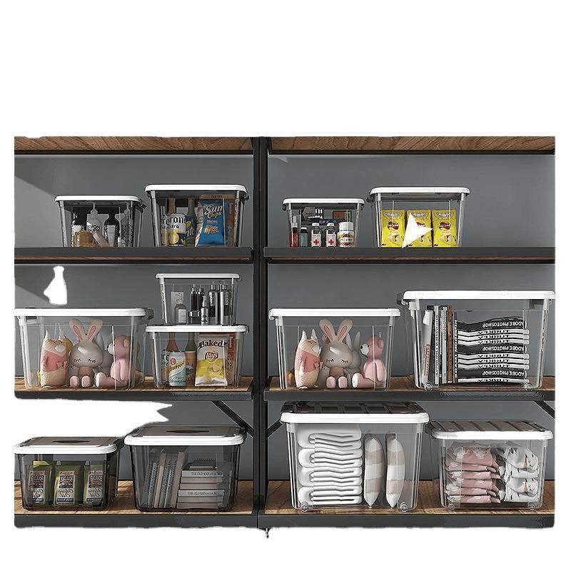 Large Transparent Storage Bin for Toys, Clothes, and Snacks