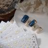 1Pc Bronzing Heart-Shaped Nail Stickers Gold And Silver Laser Butterfly Star Moon Glue Slider Diy Nail Accessories Decoration