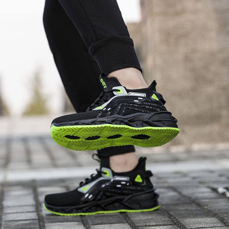 Męskie Sneakersy Oddychające Flyknit Męskie Buty Modne Rekreacyjne Wygodne Oddychające Buty Studenckie