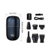 Multifunctional Hair Removal Tool with Double Edge Shaver Waterproof Beard Trimmer USB Charging for Travel