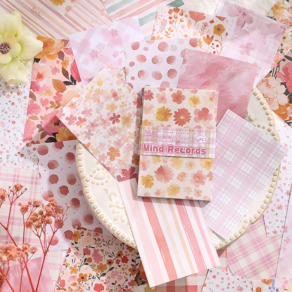 50 sheets of emotion writing decoration base, handmade notebook, retro note paper, non stick material paper