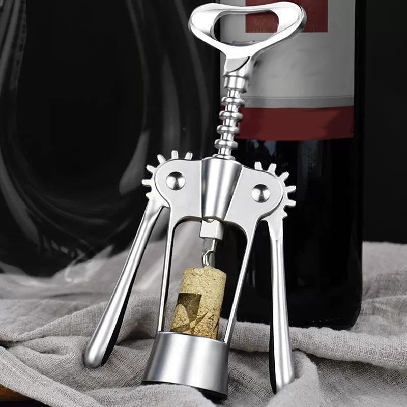 Classic Bottle Opener High Quality Zinc Alloy Wine Bottle Opener Champagne Bottle Opener And Stainless Steel Drill Bit
