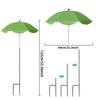Plant Umbrellas for Outdoor Plants, 14" Small Garden Plant Umbrella Shade with Adjustable Angle, 52" Higher Sun Shade for Plants