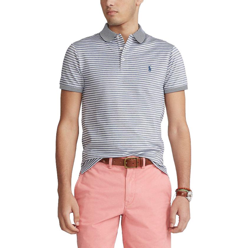 Polo Ralph Lauren SS23 Color Block Striped Logo Embroidered Short Sleeve Polo Shirt Men polo shirts Multicolor MNPOKNI1N821154-400