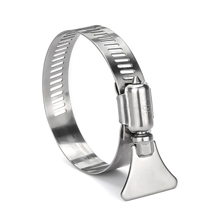 304 Stainless Steel Hose and Pipe Clamps: Handle, Band, Ring, and Clip Variations