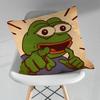 Funny Art PPepe The Frog Throw Pillow Case Living Room Sofa Cushion Cover For Home Bedroom Decoration Protector
