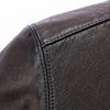 FAPAI Men's 100% Sheepskin Lapel Leather Jacket