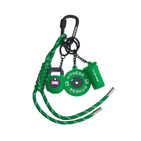 

Фитнес Брелок Любитель Тренажерного Зала Гантель Штанга Чашка для Воды Брелок Силиконовый Вес