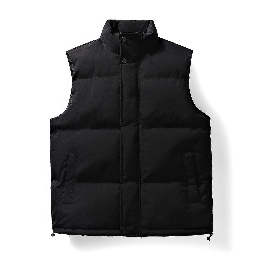 Group buying large size vest men's winter loose casual padded jacket trendy couple thickened warm vest jacket
