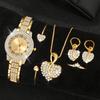 Ladies Watch Love Necklace Jewelry Set Yanyu Popular Love Quartz Watch Women