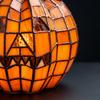Stained Glass Pumpkin Halloween Decorative for Home Decor