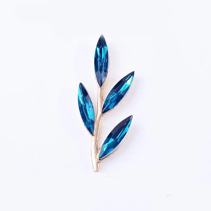 Engood 100Pcs Rhinestones Branch Leaves Button DIY Hair Accessories Wedding Bridal Decoration Sewing Trim & Embellishments Craft