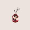 BTS Vintage Frame Acrylic Keychain, Bangtan Boys Photo Keyring with Member Name Banner, Kpop Idol Bag Pendant for ARMY Fans