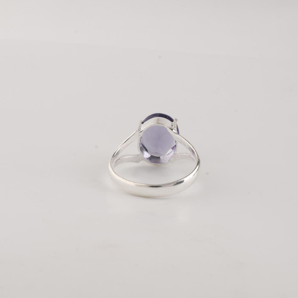 Iolite Gemstone 925 Sterling Silver Women Jewelry Designer Ring For Anniversary Gift RR-75-7