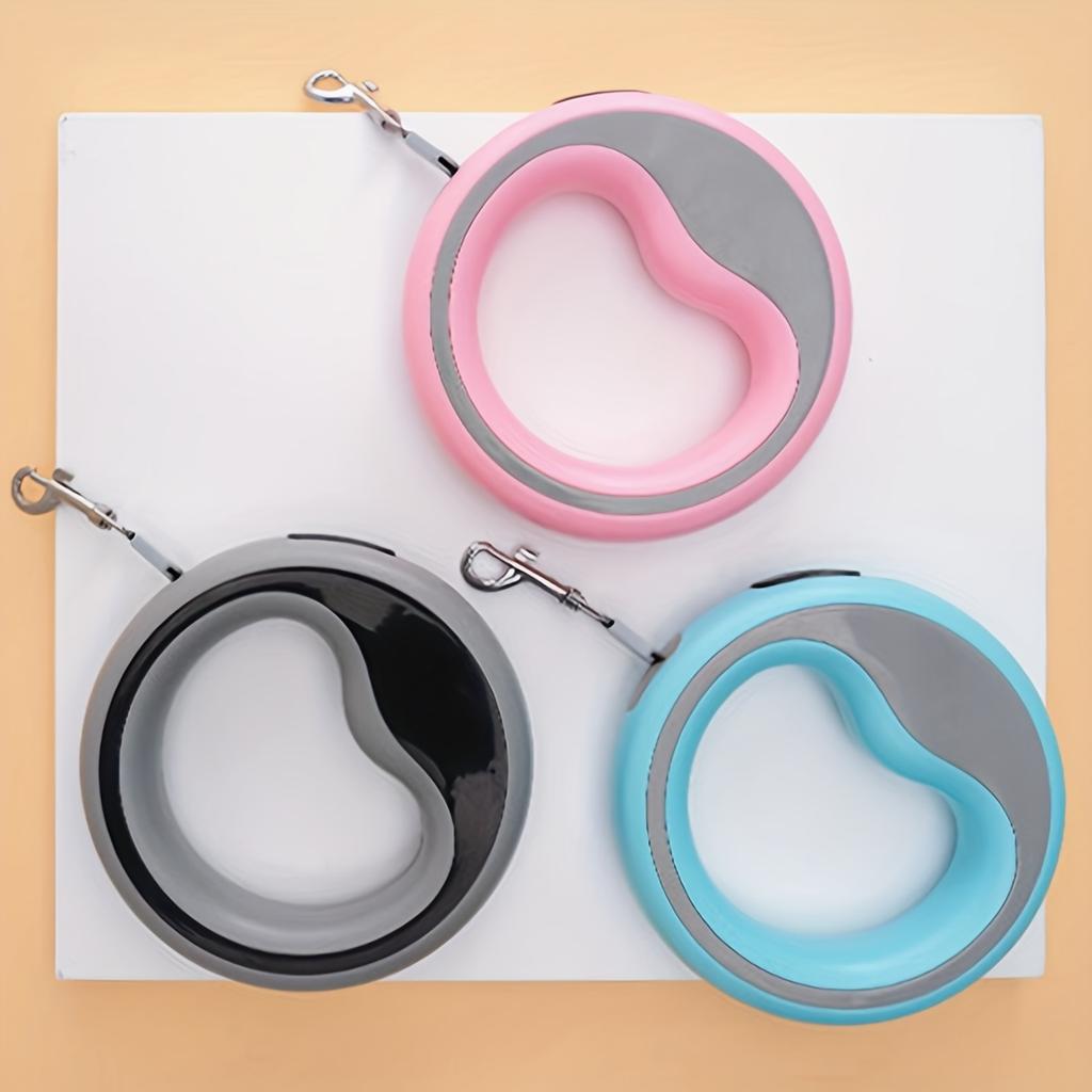 Retractable Dog Lead Heavy-Duty Extendable Dog Leads Strong Nylon Tape Leash One-Handed Brake Lock Tangle-Free Design for Small