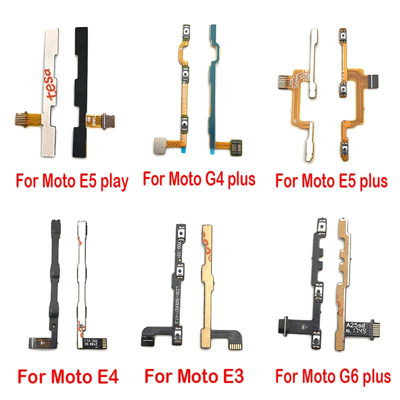30Pcs, Power on/off Volume Key Button Flex For Motorola Moto M C E4 E3 Z3 Plus Play X3 X2 X Play One Hyper Action vision Zoom