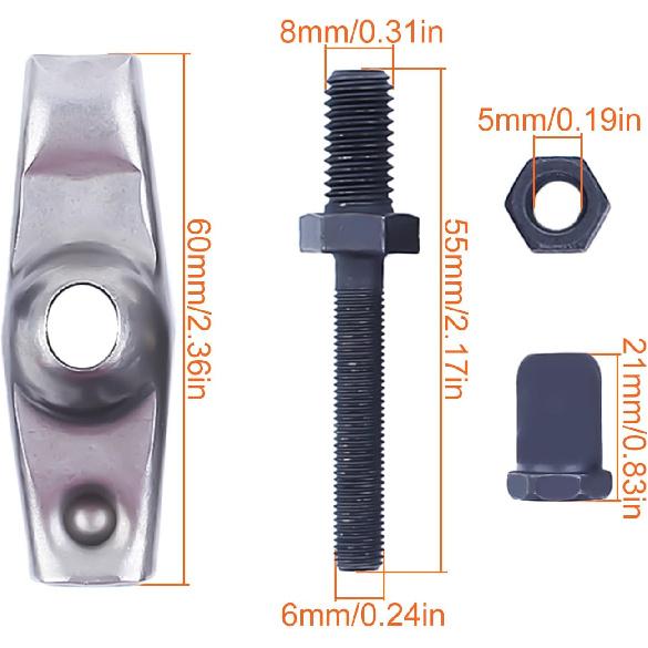 Valve Push Rod Set Guide Plate&Rocker Arms For Honda 13HP GX390 11HP GX340 188F, Valve Push Rod, Push Rod Guide Plate, Rocker Arm, Rocker Arm Pivot,