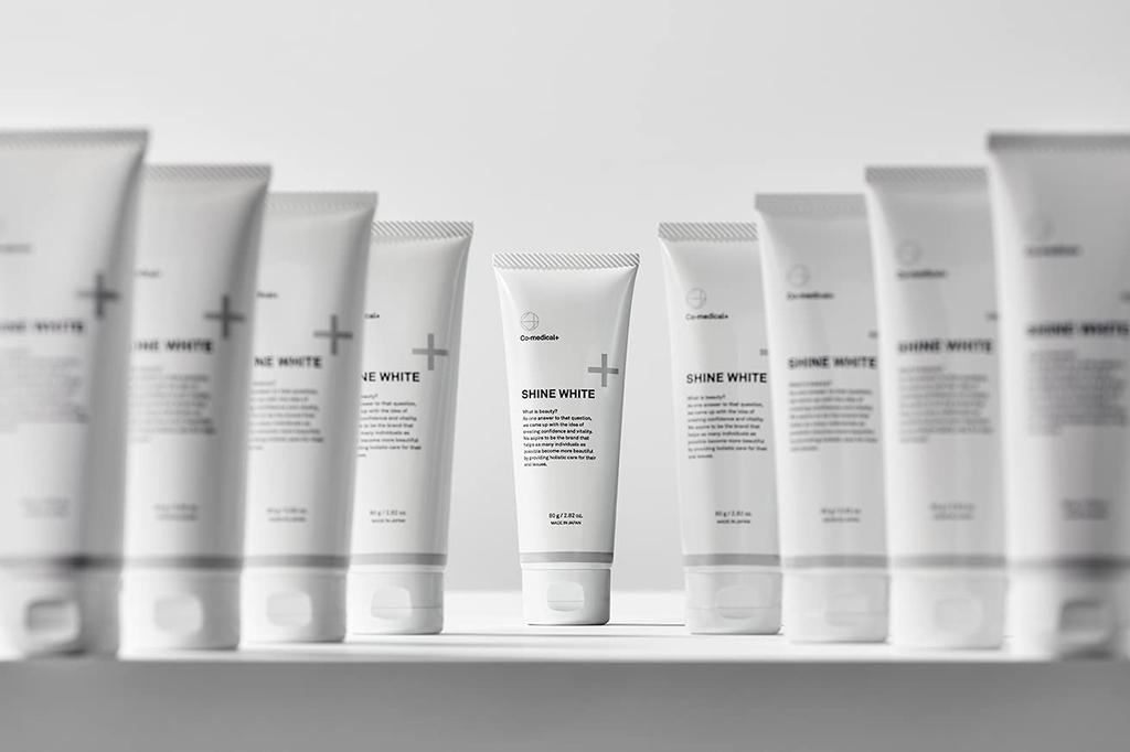 CO Shine White Whitening Sodium Foaming and Supply Co-medical+ Toothpaste, Polyphosphate, 80g, Quasi-drug, Agent-Free, Abrasive-Free, Bleaching-Free,