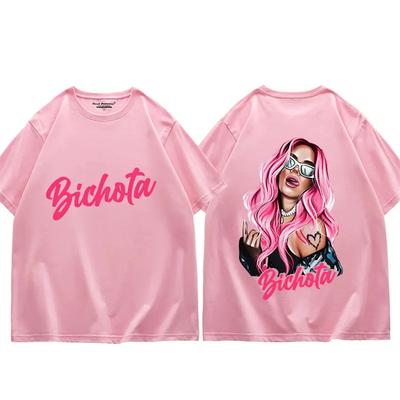 Trend Singer Karol G Graphic Trička Unisex Ženy Móda Estetika Trička nadměrné velikosti Léto Street Hip Hop Tričko s krátkým rukávem