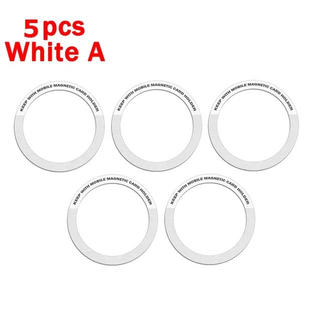 7/5/1pcs Universal Stainless Steel Magnetic Metal Plate Ring for Apple IPhone 15 14 Magsafe Wireless Charger Metal Iron Stickers