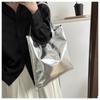 Glossy Tote Bags For Women Fashion High Capacity Shopping Pouch Pu Leather Handbags Shiny Casual Female Purse Girls Shoulder Bag