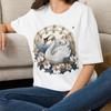 Elegant Swan T-Shirt | Floral Animal Medallion Tee Shirt Bird Tee Gift for Her Mom Grandma Family Friend Sister Crew Team Party Aunt