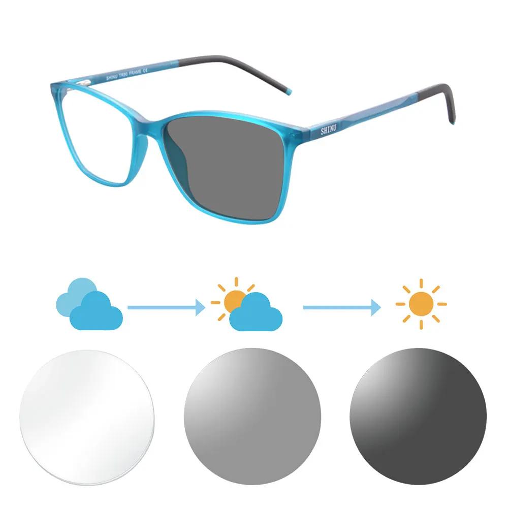 SHINU Optical Frame with Minus Degree Women Glasses Small Size Shortsighted Glasses for Lady