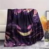 Gengar  Print Flannel Blanket, High Quality Comfortable for All Seasons, Home Decor, Warmth and Comfort
