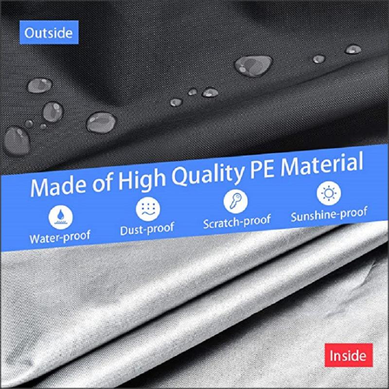 Multi-Function Exercise Bike/Spinning Cover, Indoor & Outdoor Waterproof Dustproof, Black Furniture-Grade Bicycle Protector