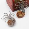 Broche Poulpe Ornement Poulpe Pendentif Poulpe Métal Pierre Figurines Seiche Statue Ornements Voiture Décoration Maison Artisanat