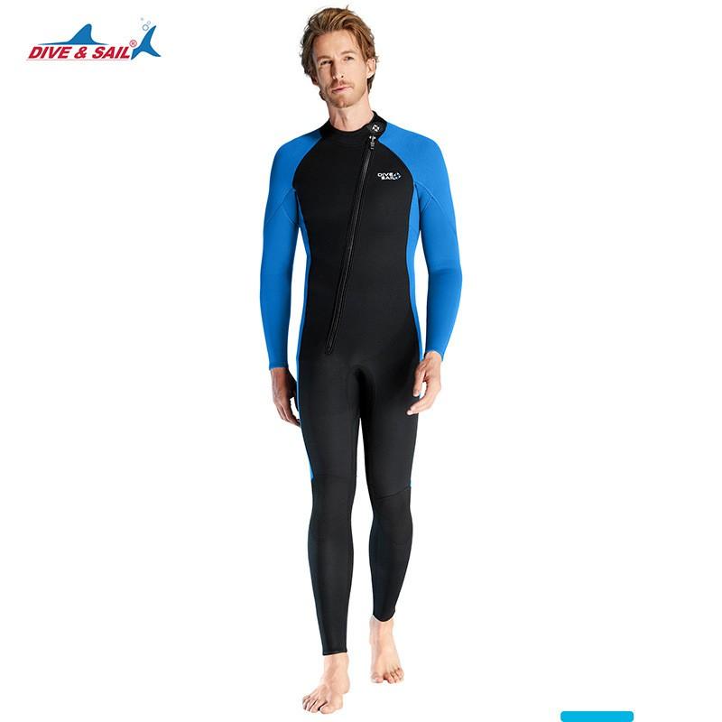 

Diving Suit Warm 3MM Long-sleeved One-piece Surfing Men s Cold-proof Snorkeling Swimming Thickened S