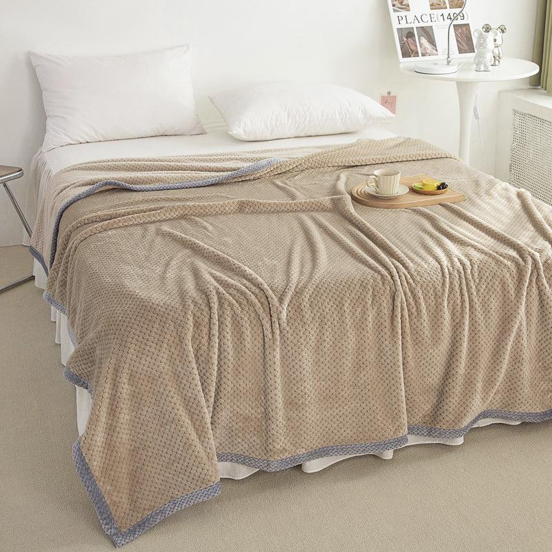 

Летнее одеяло для сна под кондиционером - Легкое одеяло-полотенце для дома, дивана, студенческого общежития и полуденного отдыха 150x200cm абрикосовый