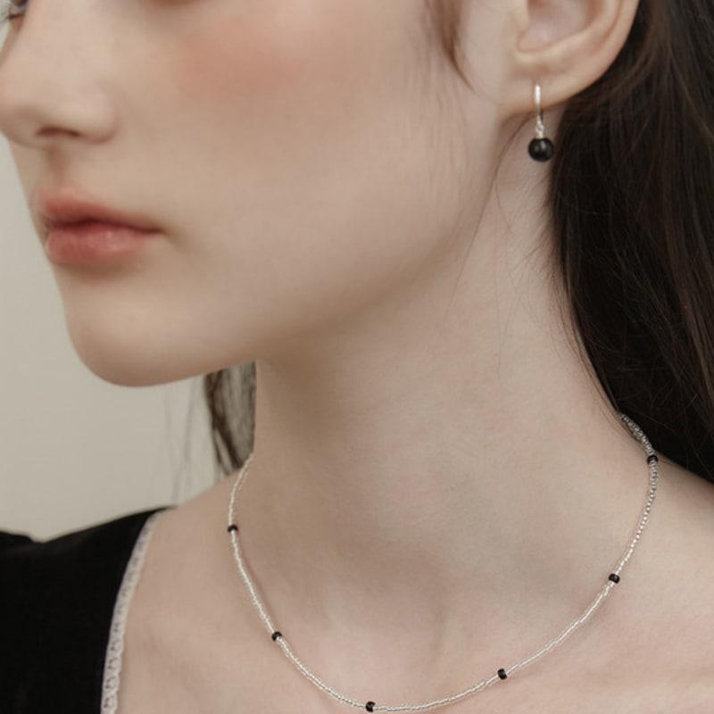 Tatiana (925 Silver) Othello Bead Necklace NZ2451