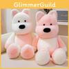 Plush West Highland Terrier Dog Stuffed Animal Sitting Pose Gift For Kids And Collectors