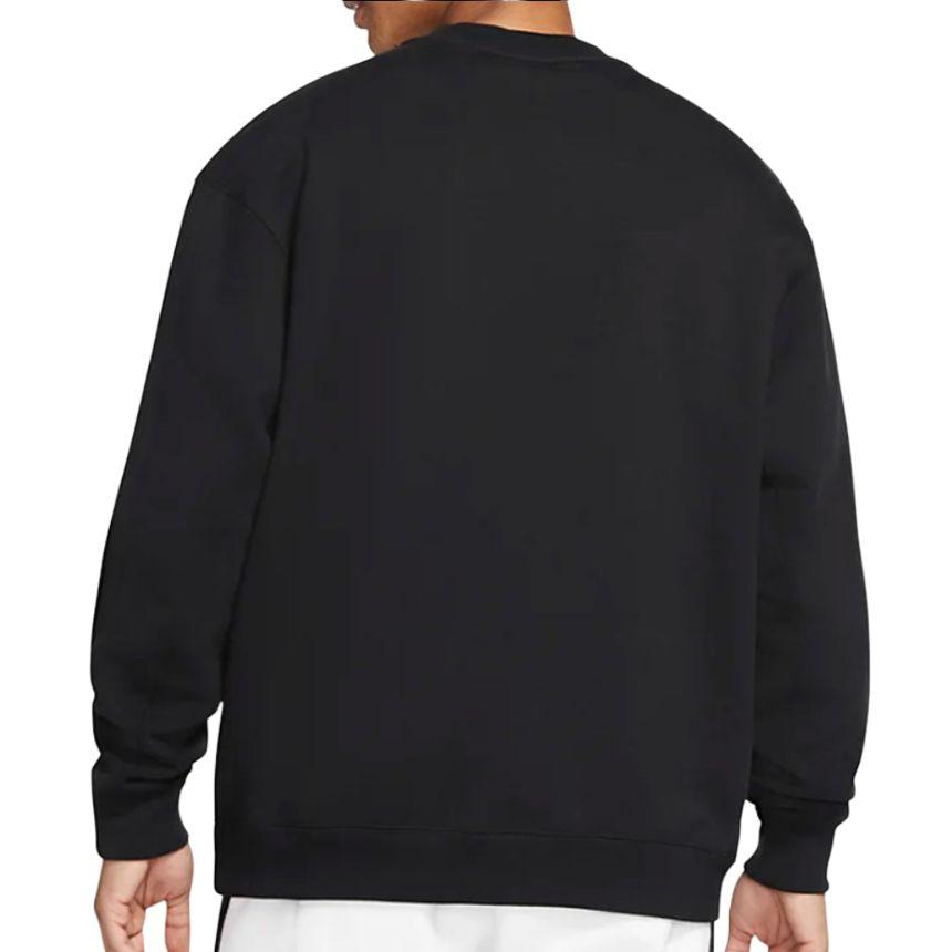 Nike Just Do It Fleece Crew Sweatshirt Men Sweatshirt Black CD0415-010