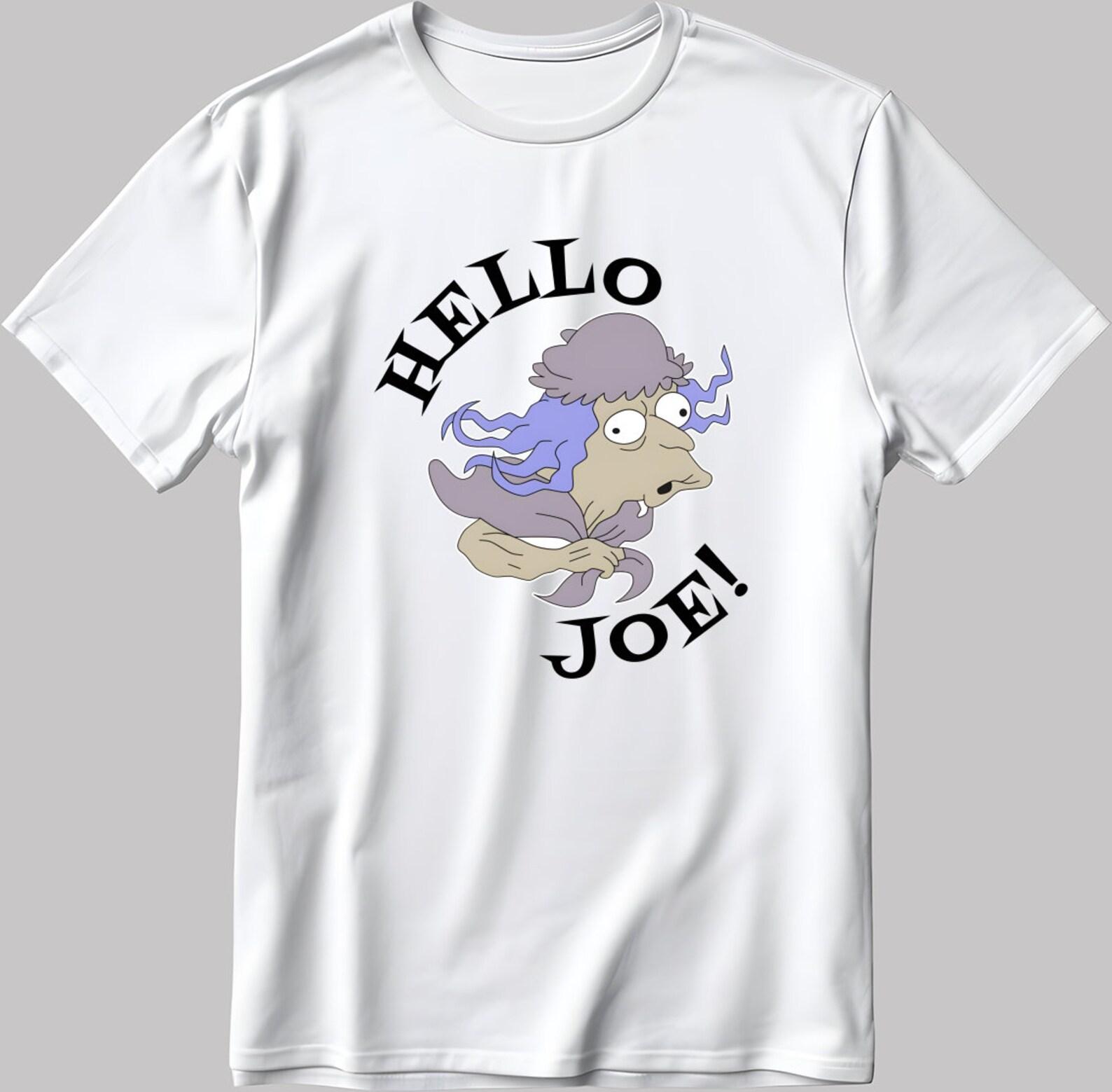 Hello Joe Short Sleeve White-Black Men s / Women s T-Shirt N195 S