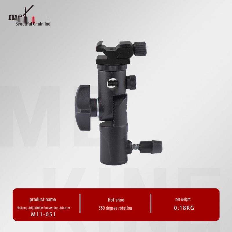 8Meking Multi-functional Adjustable LED Flashlight Adapter for Photography and Film Lighting