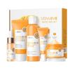 Laikou Vitamin C Skincare Set: Cleanser, Toner, Serum, Eye Cream, Essence Cream.
