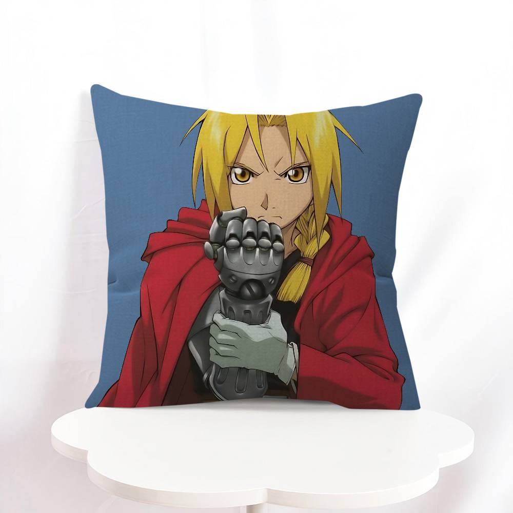 E-Edward Elric Cushion Cover 30x50 Polyester Sofa Cushions Decorative Throw Pillows Home Decoration Pillowcover