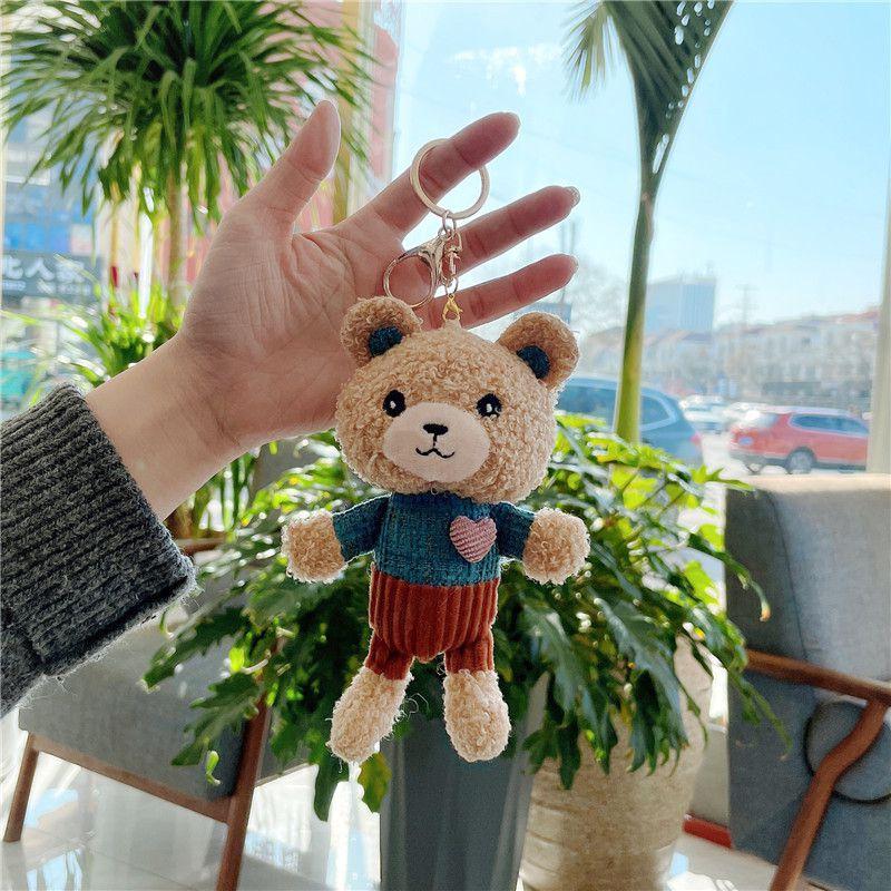 Love Teddy Bear Plush Pendant Adorable Mini Toy Keychain For Birthday Valentine's Day And More!