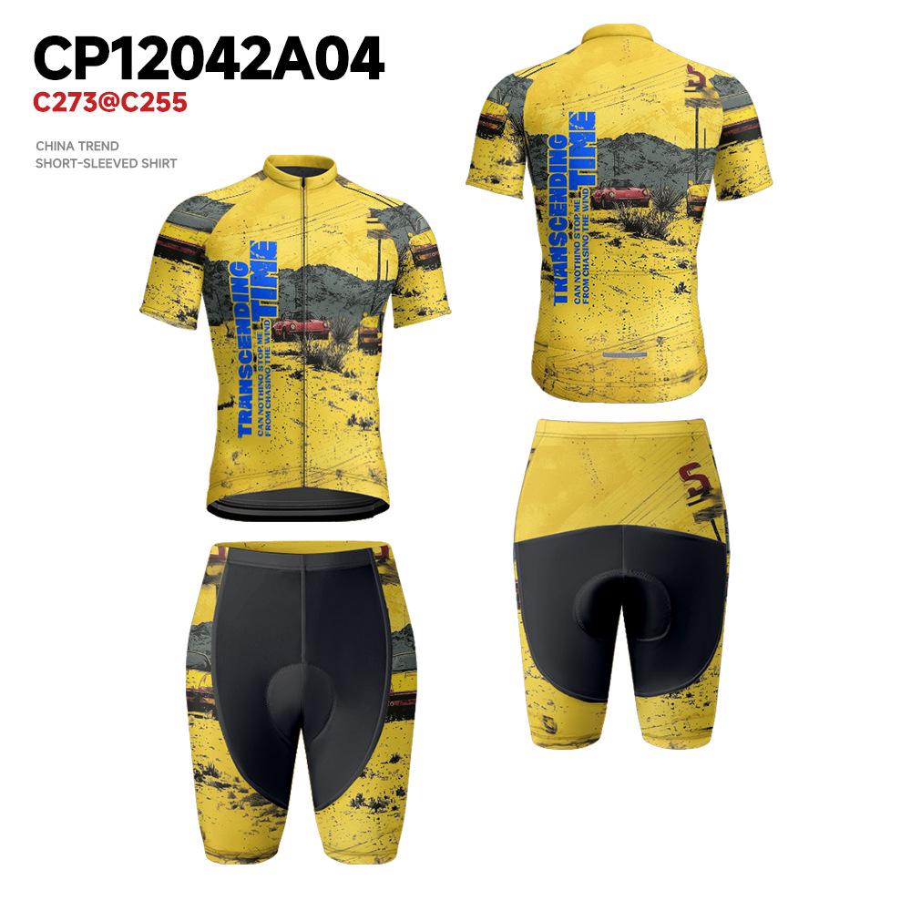 

Мужской и женский ретро комплект для велоспорта - Легкая летняя одежда для горного и шоссейного велосипеда 3XL