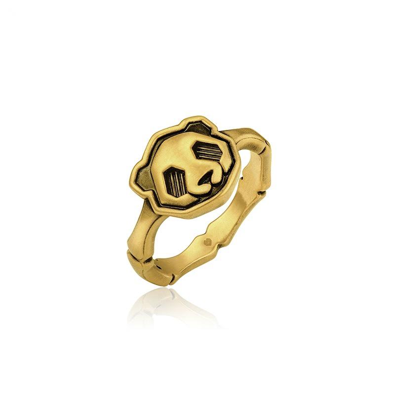 Yin Taifei Thai Silver Panda Mahjong Retro Gold Ring - Versatile, Unisex, Openable Design Adjustable Open Size