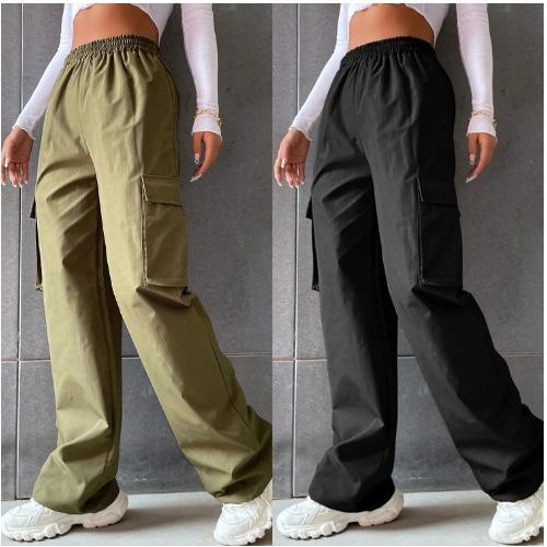 Retro High Waist Loose Pants Casual Straight Pants