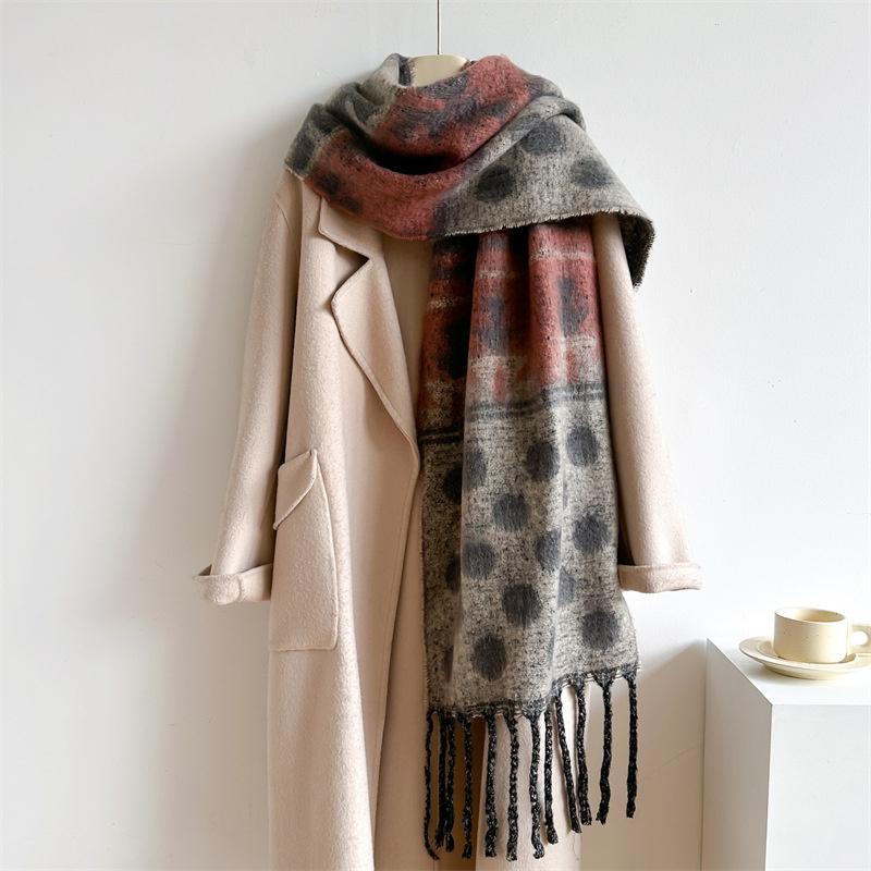 New  Cashmere Scarf Shawl Thicked  Warm Blanket Long Tassels Soft Shawls Neck Wraps Pashmina Scarves Ladies' Luxury Scarf