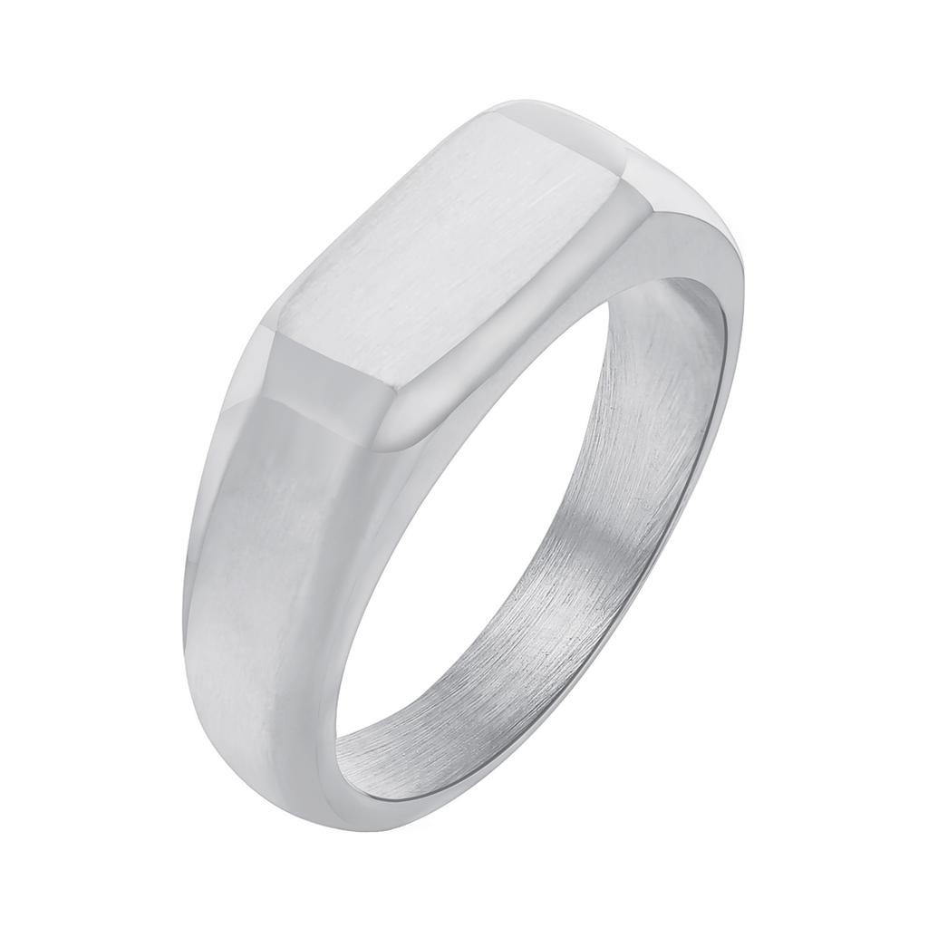 Custom Women Signet Ring,  Name Ring, Stackable Bar Ring Minimalist Jewelry Size 6-12