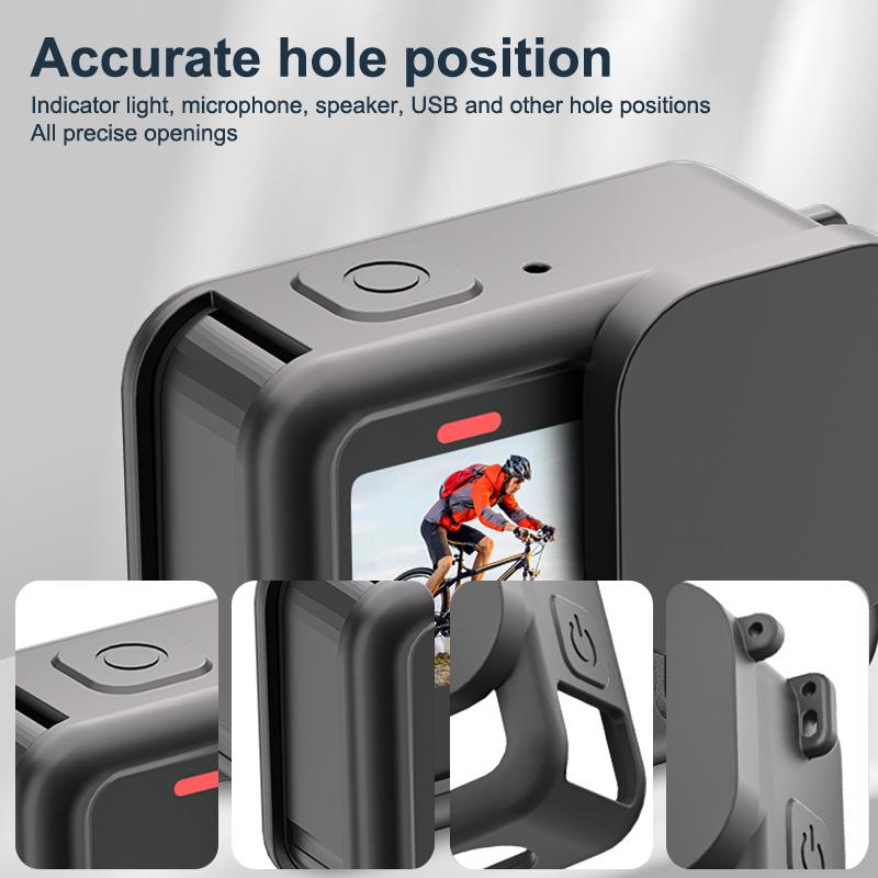 4Pc/Set Silicone Case For Gopro Hero 13 Camera Lens Protective Cover 1Set Glass Screen Protector Film Lens Cap Accessories Kit