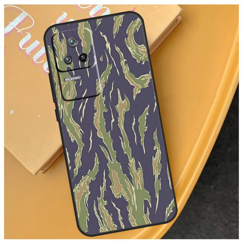 Humor Pasek Tygrysi Kamuflaż Wojskowy Etui Dla Xiaomi 17 Pro Max 15 14 Ultra 13T 14T 15T POCO X7 Pro X5 X6 F5 F6 F7 F8 Ultra Etui