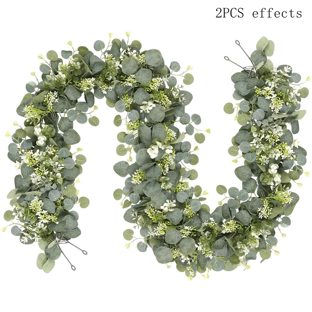 

Greenery Foliage Vine Artificial Plants Christmas Tree Bauble Wedding Outdoor Garden Courtyard Archway Home Table Diy Gift Decor 1pc зелёный