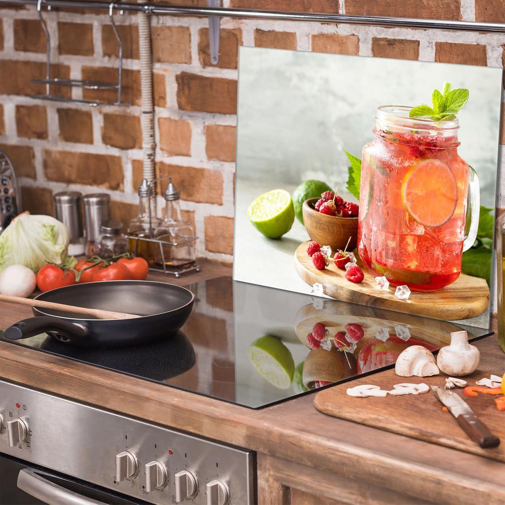 Szklana płyta ochronna na kuchenkę 60x52 Drink