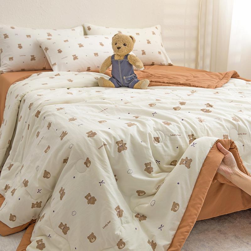 Sleeping Grid A-Class Light Oxygen Cotton Soybean Summer Blanket